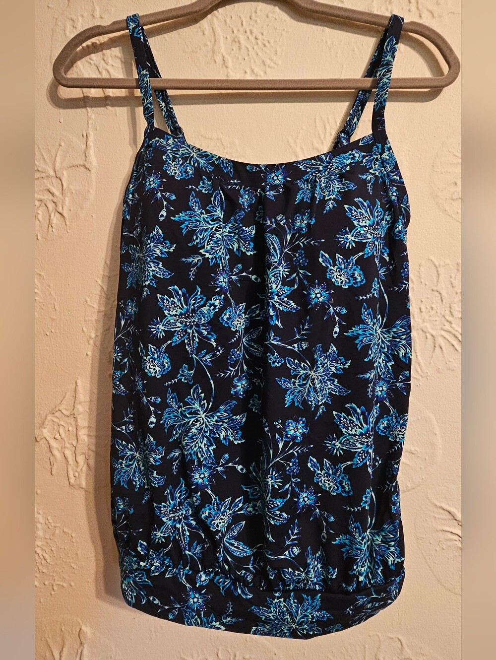 Lands' End Blousy Tankini Women's Swim Size 4